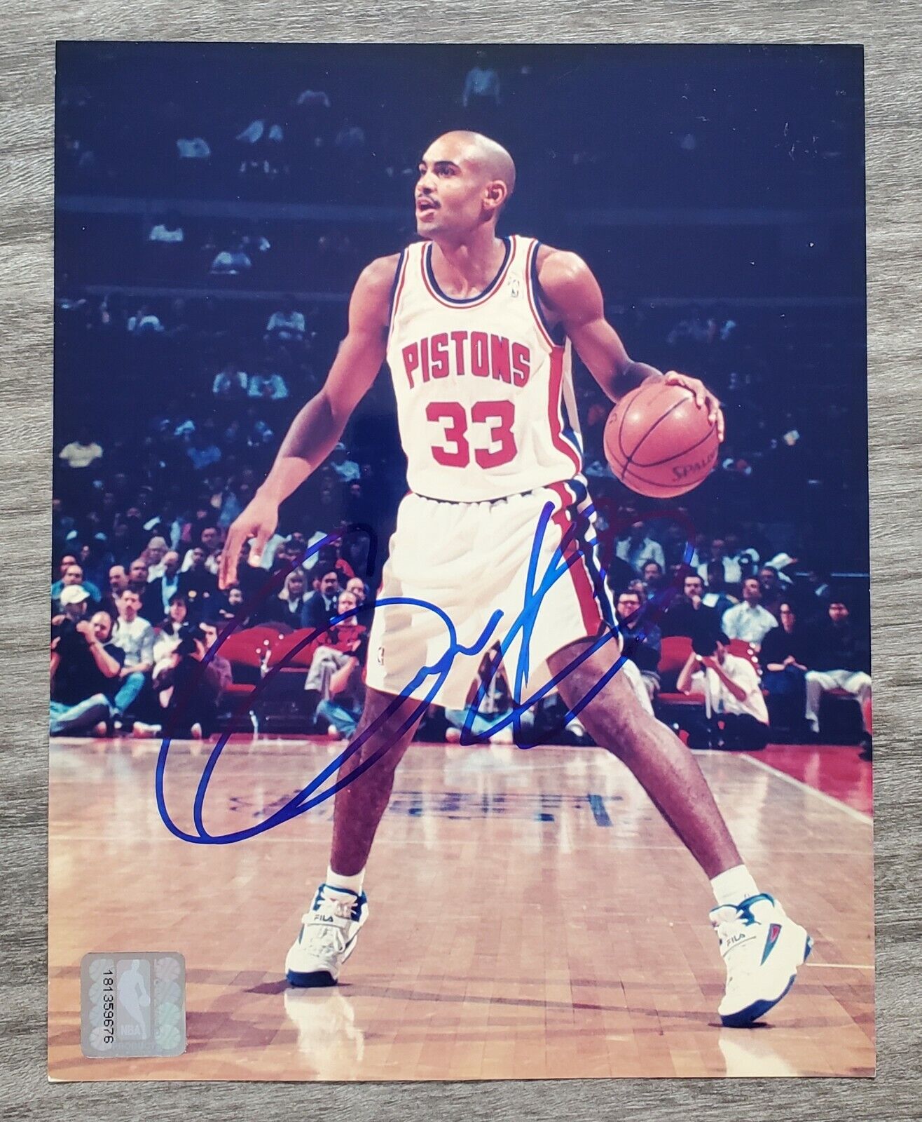 Grant Hill Signed 8x10 Photo Poster painting Detroit Pistons NBA HOF LEGEND RAD