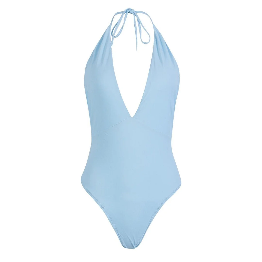 One Piece Bandage Push up Monokini Bikini Women Solid Swimwear Swimsuit Bather Suit Swimming Suit