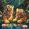 Diamond Painting-DIY Full Round Drill Tiger