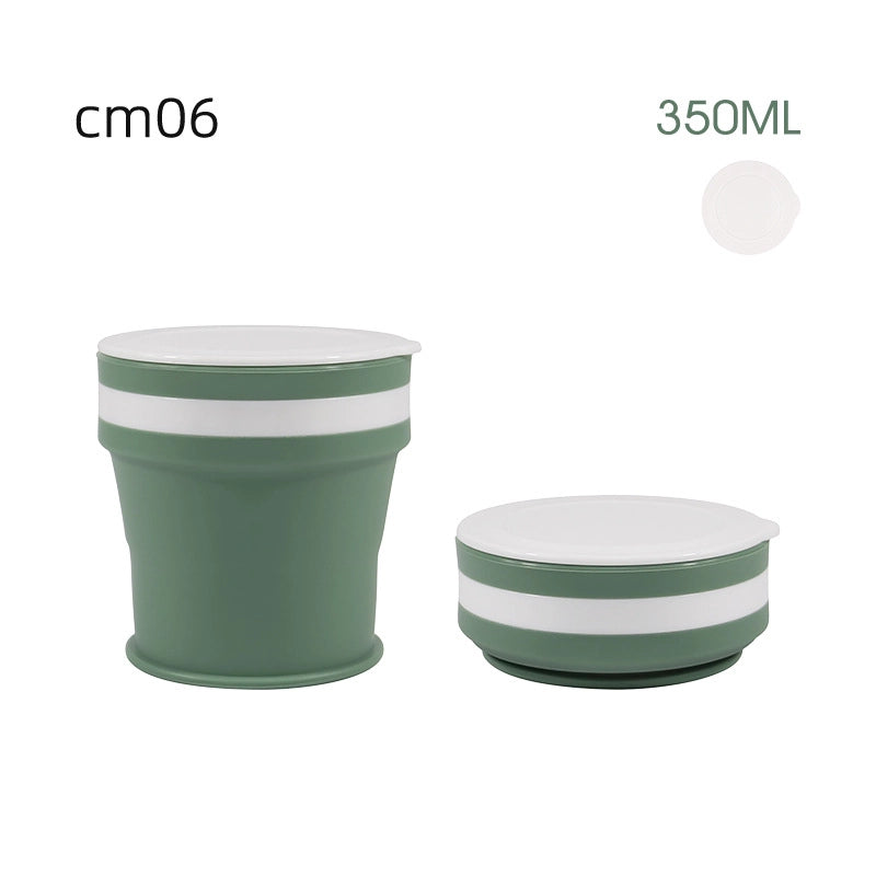 Silicone Folding Water Cup Custom Telescopic Coffee Cup Travel Camping Portable Gargle Cup Handy Cup Factory