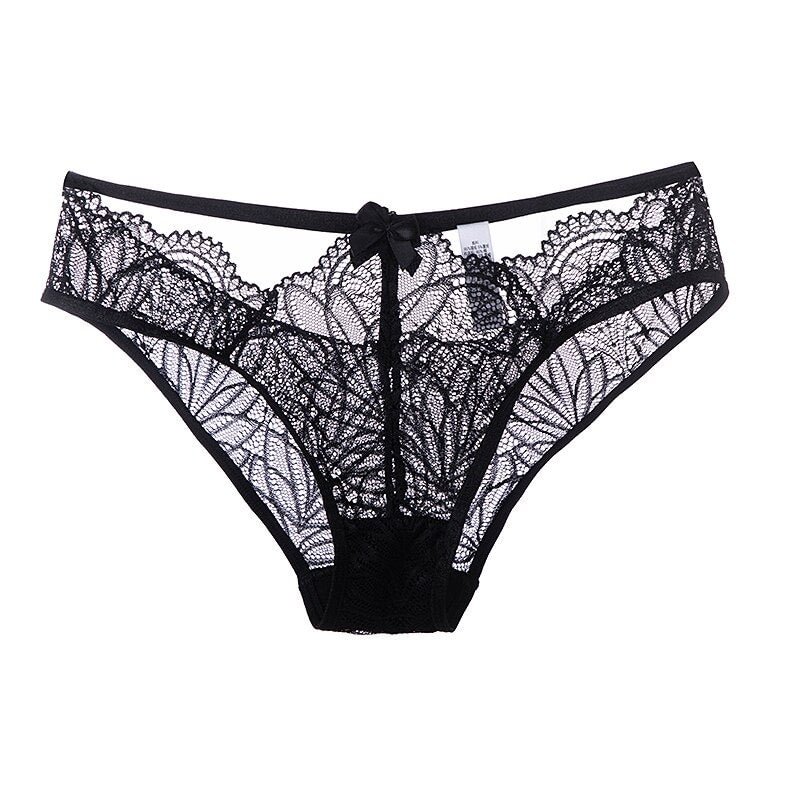 Women Panties French Transparent Sexy Underwear Floral Lace Female Briefs Fashion Hollow Out Underpants For Lady Lingerie
