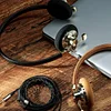 Yuanshan Wired Retro Headphones Fashion Wear Metal Internet Celebrity Star OOTD Atmosphere