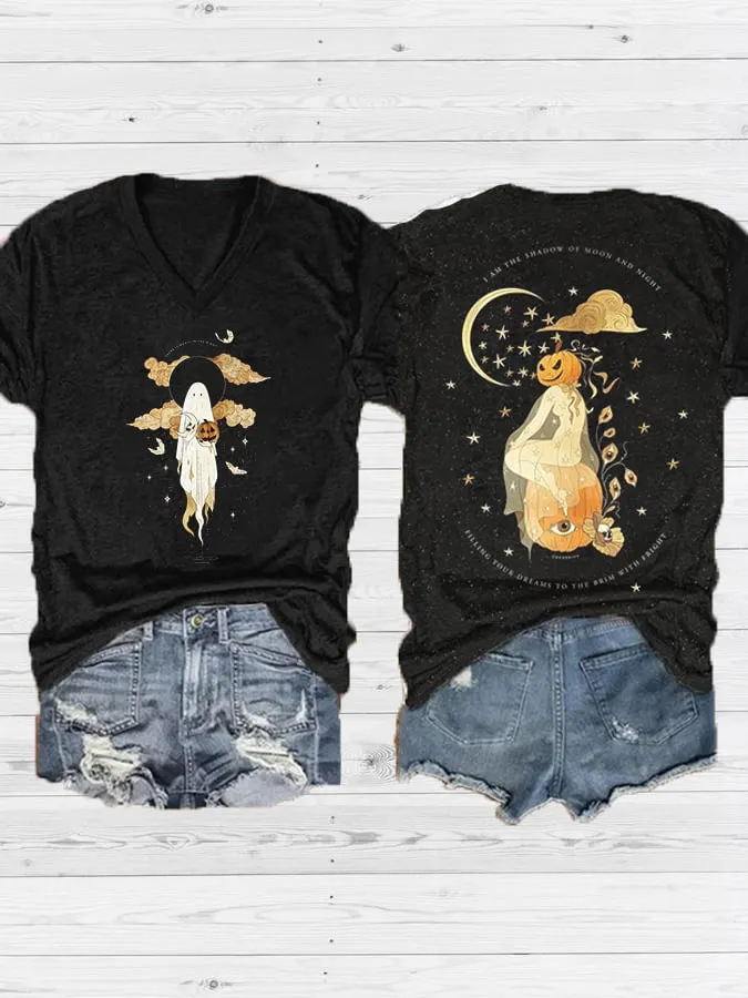 Women's Ghost Art Casual T-Shirt