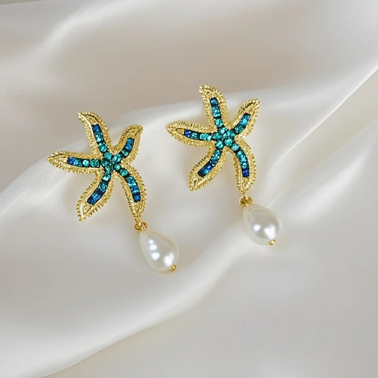 Ocean Style Starfish Earrings