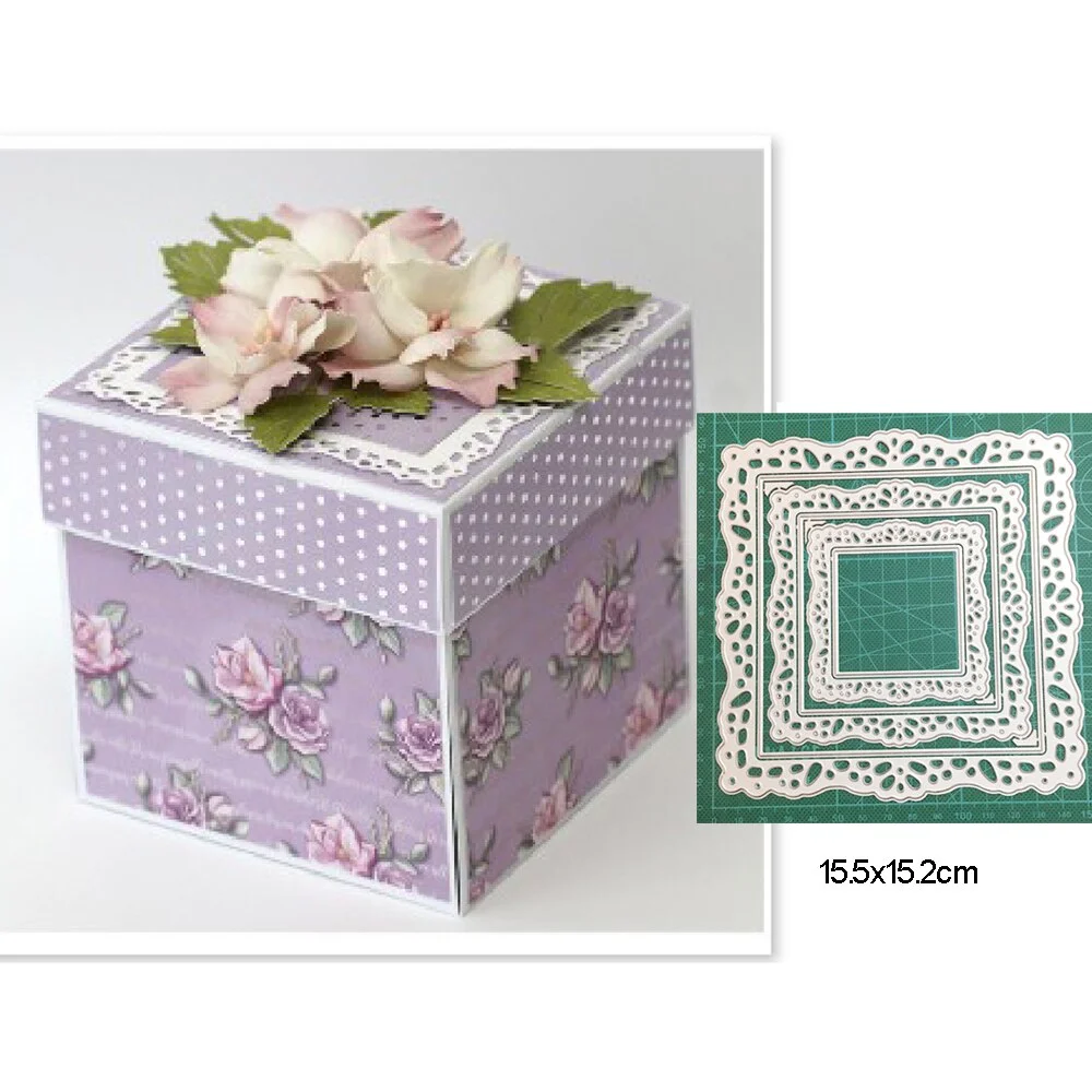 Craft Dies Candy Box Case Frame Cutting Dies Stencils Dies for Diy Scrapbooking Dies Craft Paper Card Making Metal Dies New 2021