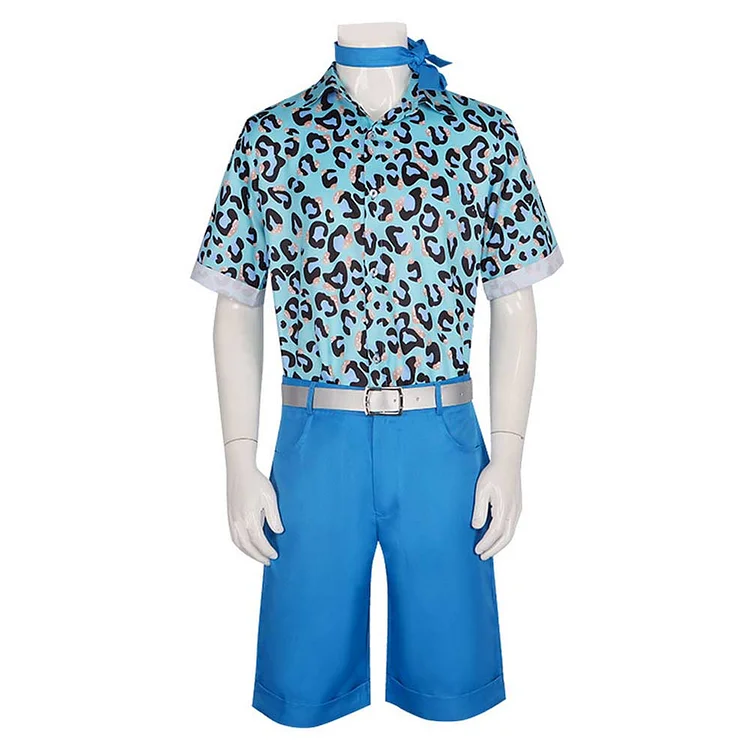 Barbie 2023 Ken Blue Beachwear Set Outfits Cosplay Costume Halloween Carnival Suit