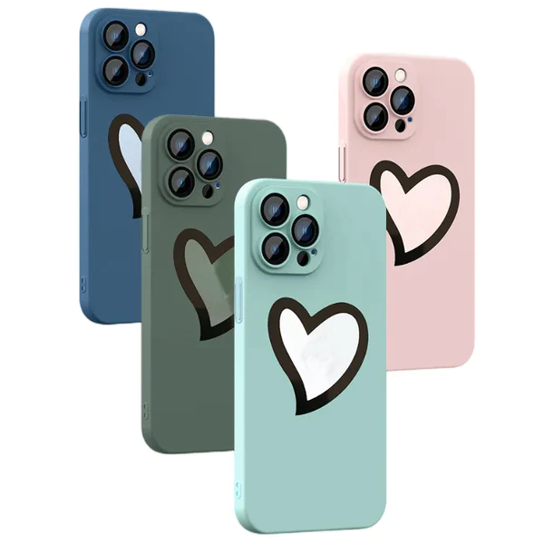 Ultra-thin frosted iPhone case with love leak tag