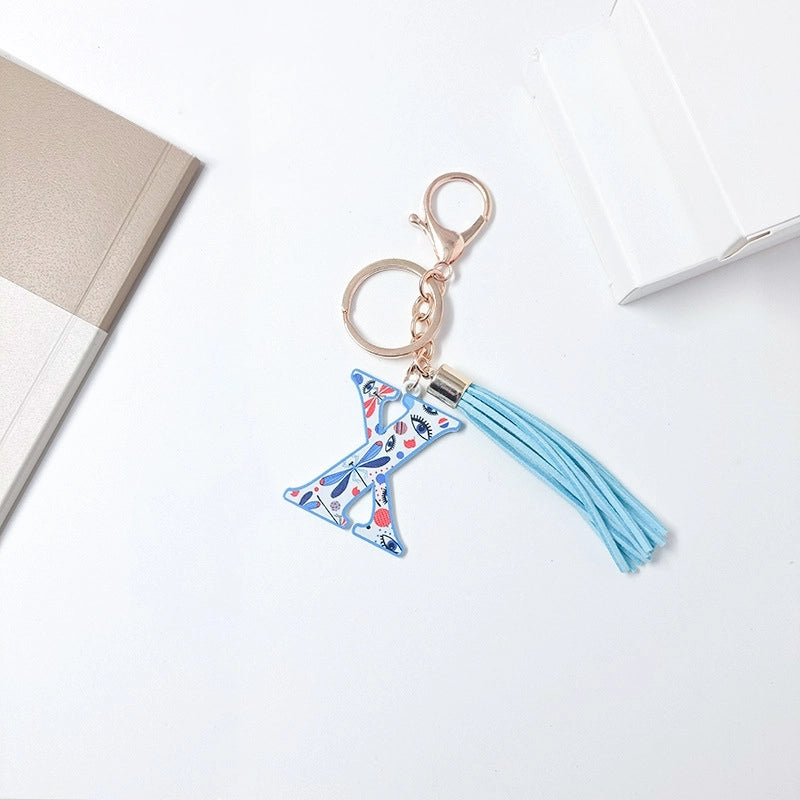 Elegant Streetwear Letter Pu Leather Alloy Women’s Bag Pendant Keychain
