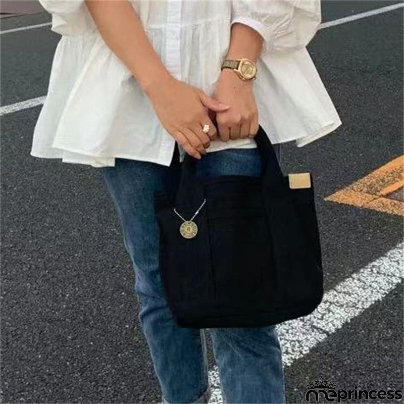 Reusable Japanese Style Canvas Lunch Bags For Women