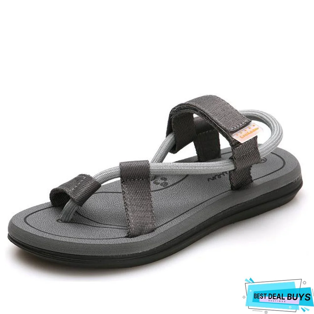 Men's Beach Gladiator Sandals Hombre Summer Shoes Hook loop Casual Shoes