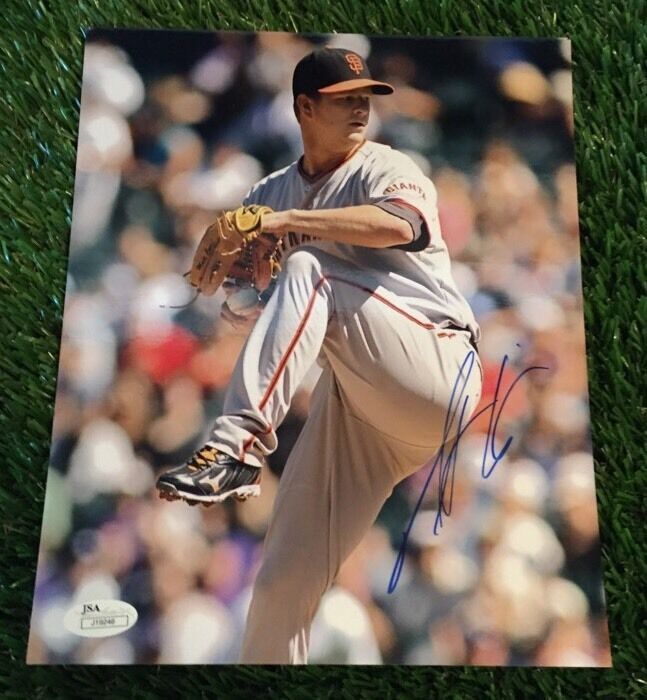 MATT CAIN Signed SAN FRANCISCO GIANTS 8x10 Photo Poster painting - JSA COA GORGEOUS!