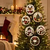 6pcs DIY Pearl Diamond Painting Christmas Tree Hanging Ornaments