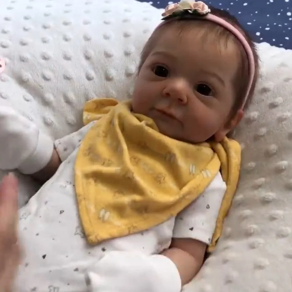 👍𝑻𝑶𝑷 𝑹𝑬𝑪𝑶𝑴𝑴𝑬𝑵𝑫🔥17'' Wanisa Realistic Cute Reborn Baby Dolls