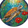 >SALE<Sea Turtle 2D Flat DIY Diamond Art Pendant Window Hanging Art for Home Decor
