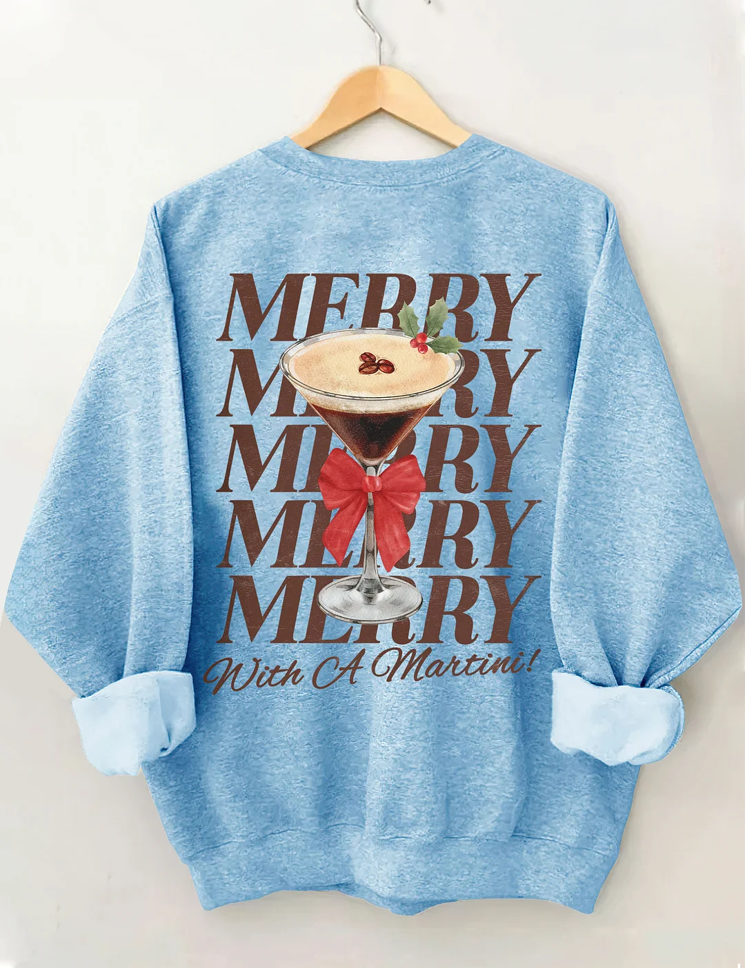 Merry With A Martini Espresso Martini Sweatshirt 