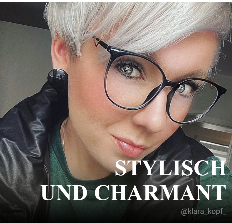 Babbage Schwarz Rund Brille