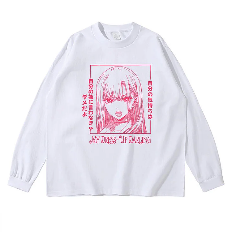 Pure Cotton My Dress Up Darling Long Sleeve T-shirt weebmemes
