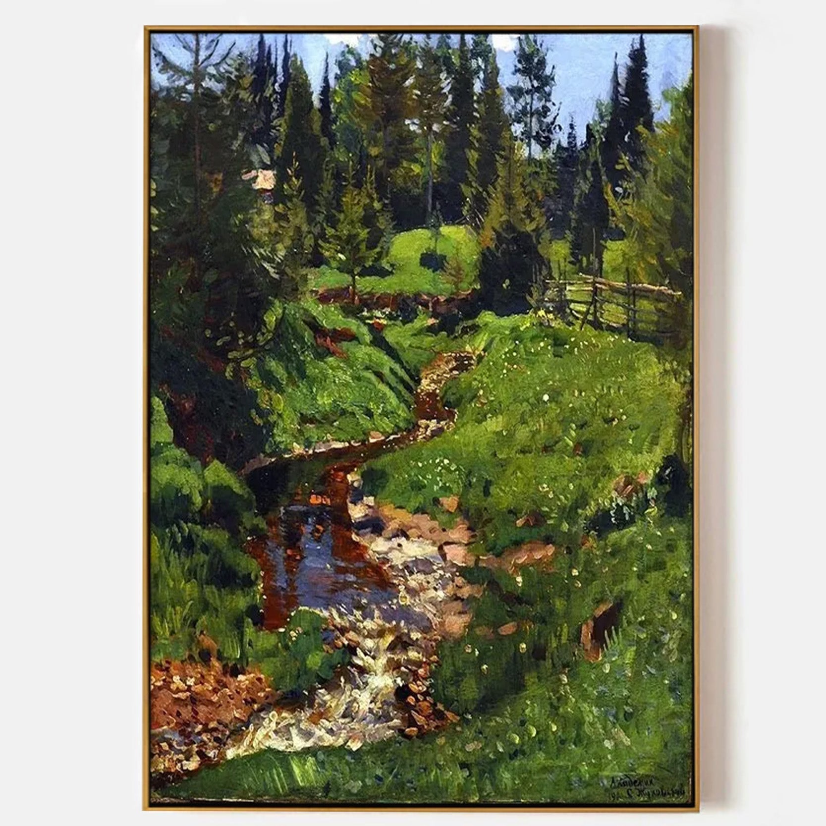 Arabelart Stream in a Coniferous Forest AR1074