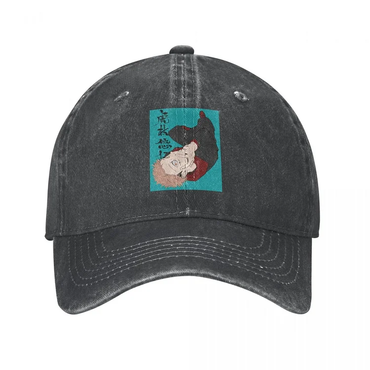 Jujutsu Kaisen Yuji Itadori Water Wahshing Baseball Cap Face Extra Eye Hipster Retro Baseball Hat Fitted University Caps