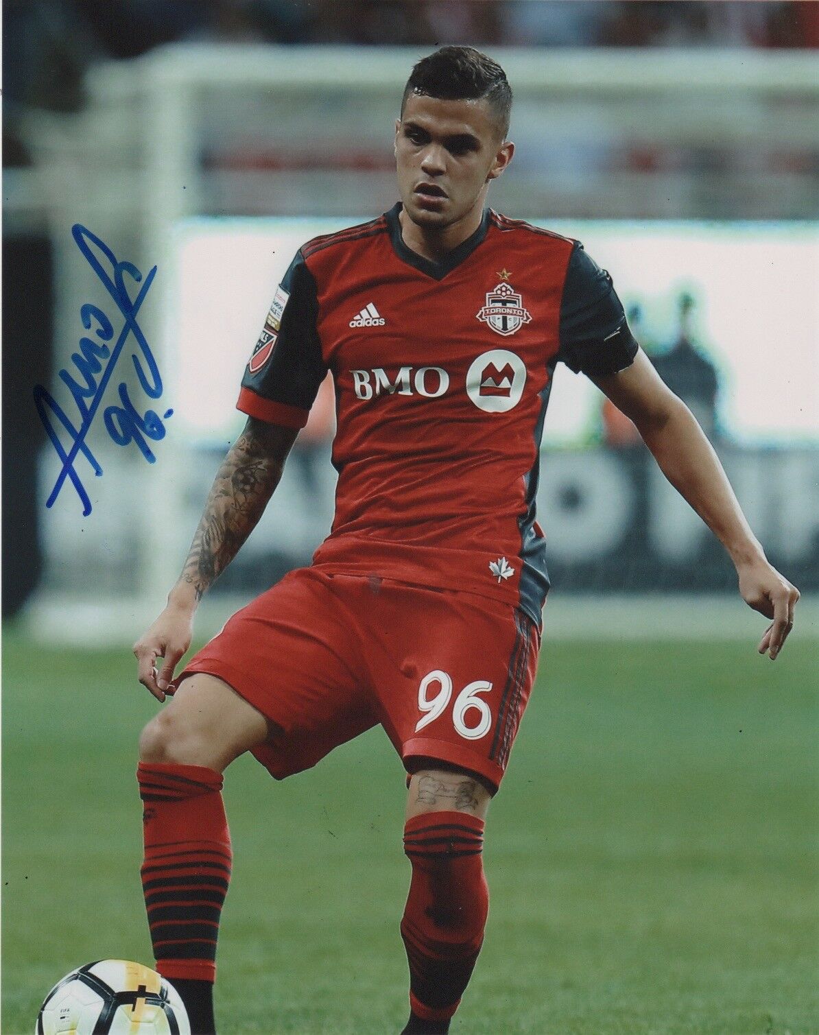 Toronto FC Auro Junior Autographed Signed 8x10 MLS Photo Poster painting COA