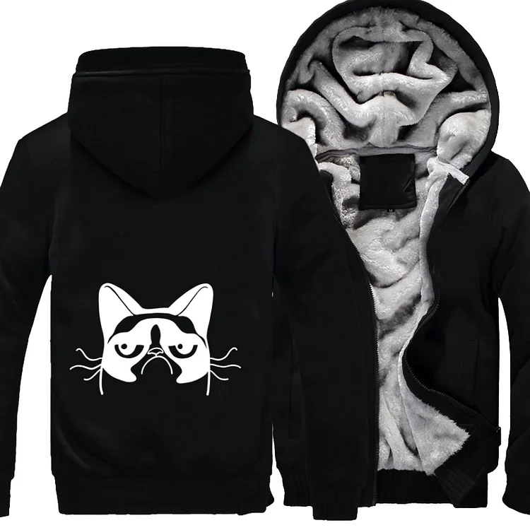 Grumpy Cat By Cynical, Cat Fleece Jacket