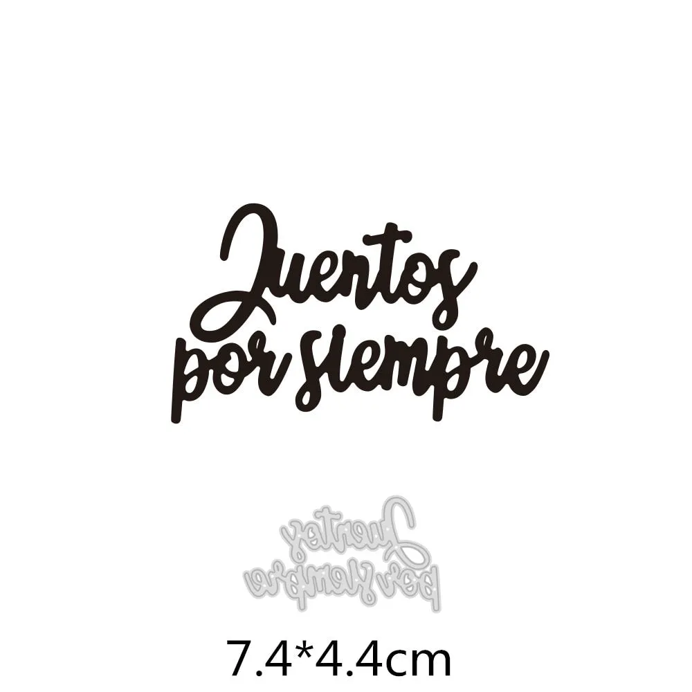 Various Spain Words Dies Cut Metal Stencil Template for DIY Embossing Paper Photo Album Gift Greeting Cards Making New Arrival