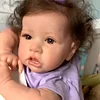 [Heartbeat💖 & Sound🔊] 20'' Sylvie With Brown Hair And Eyes Reborn Baby Doll Girl, Handmade Huggable Baby Doll - RBBI-Myrebornbabydoll&reg; Myrebornbabydoll&reg;