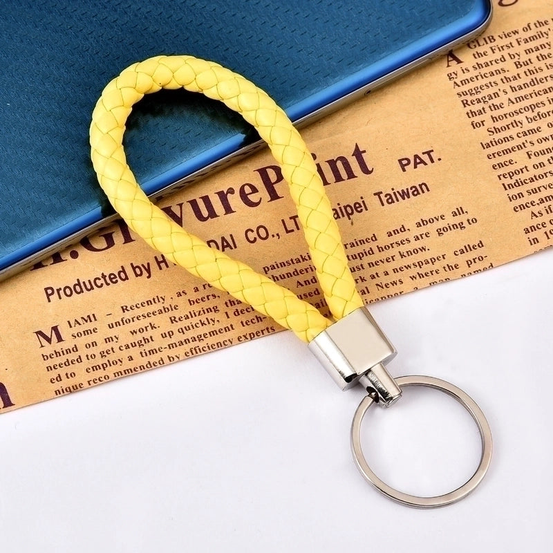 30 Pieces Leather Rope Key Chain Woven Pu Key Chain Pendant Key Chain Car Key Chain Accessories Bag Pendant