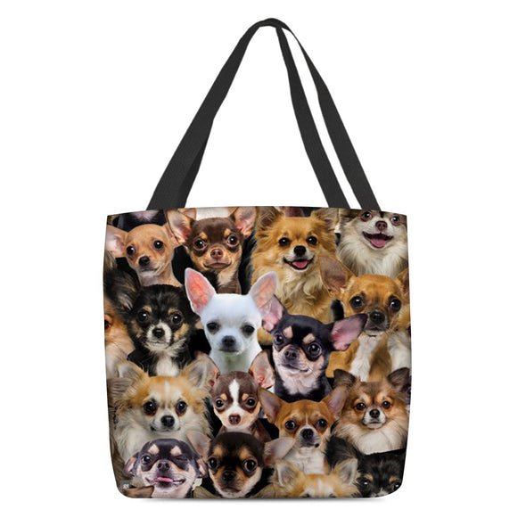 Linen Eco-friendly Tote Bag - Dogs