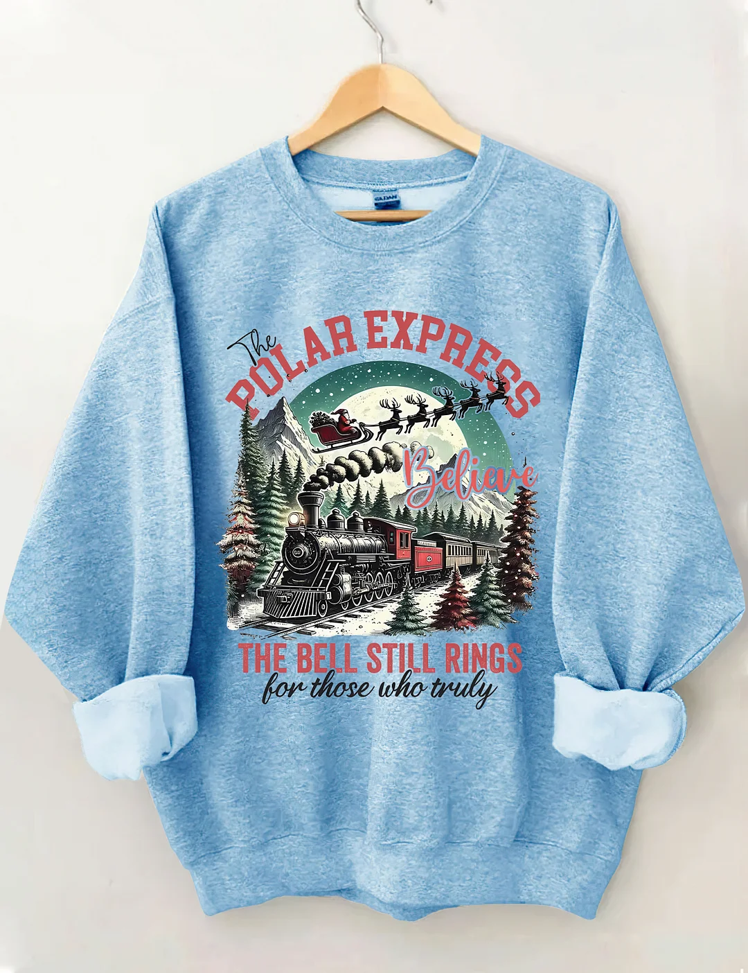 Polar Express Blieve The Bell Still Rings Sweatshirt