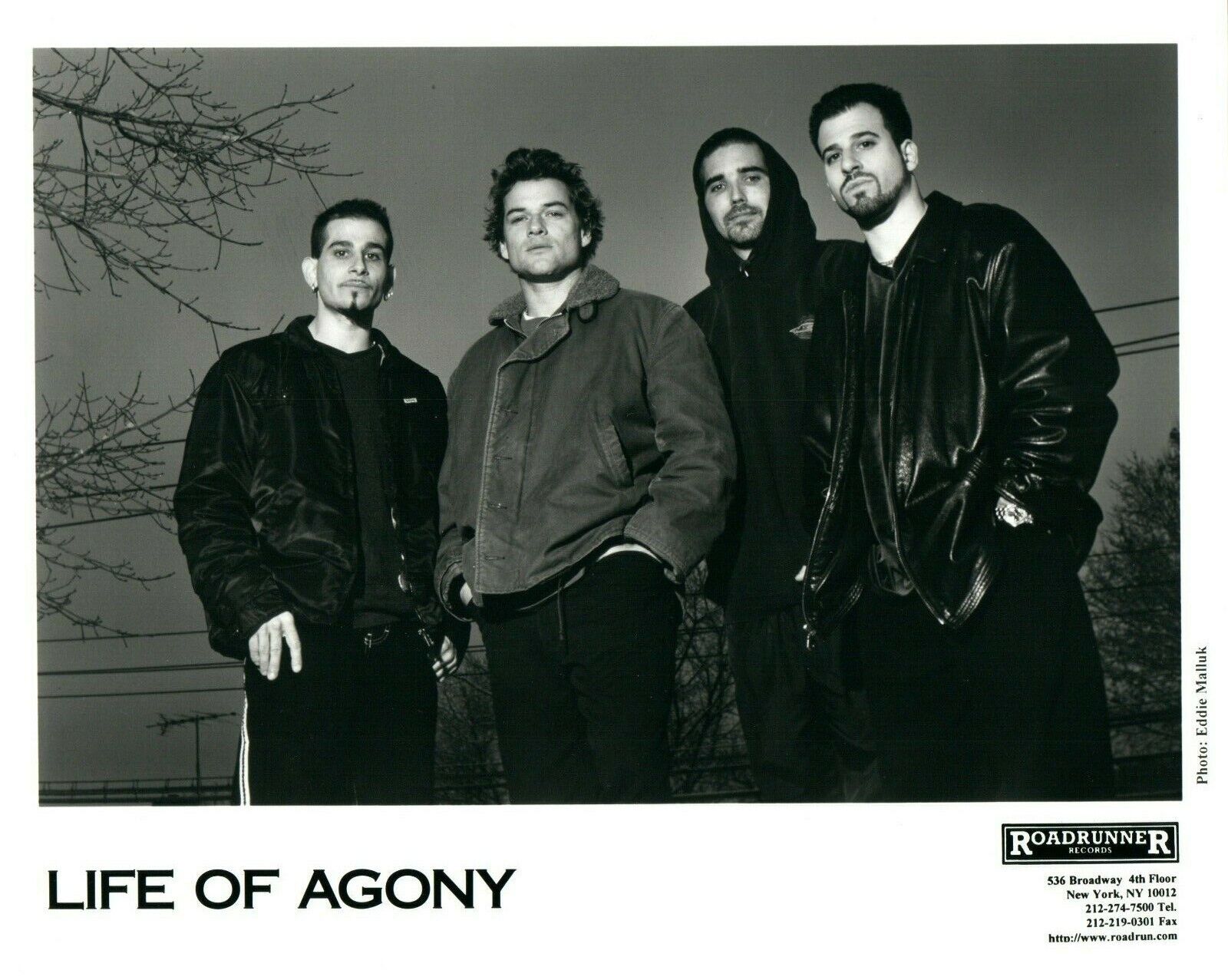 LIFE OF AGONY Rock Music Band 8x10 Promo Press Photo Poster painting Roadrunner Records