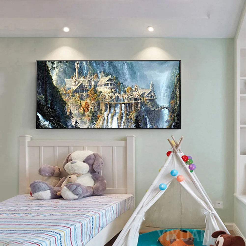 Diamond Painting - Full Square Drill - Mountain Attic(80*40cm)