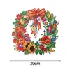 DIY Christmas Snowman Elk Pumpkin Diamond Crystal Wreath(30*30cm)