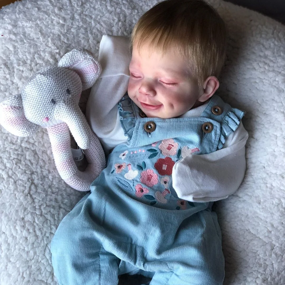 15" Realistic Jordyn Lifelike Reborn Baby Doll-Best Christmas Gift with “Heartbeat” and Sound