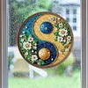 (US Only)Yin Yang 2D Flat DIY Diamond Painting Set Diamond Art Pendant Home Wall Decor