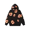 Unisex Denim Tears Loose Cotton Pattern Printed Hoodie Sweatshirt