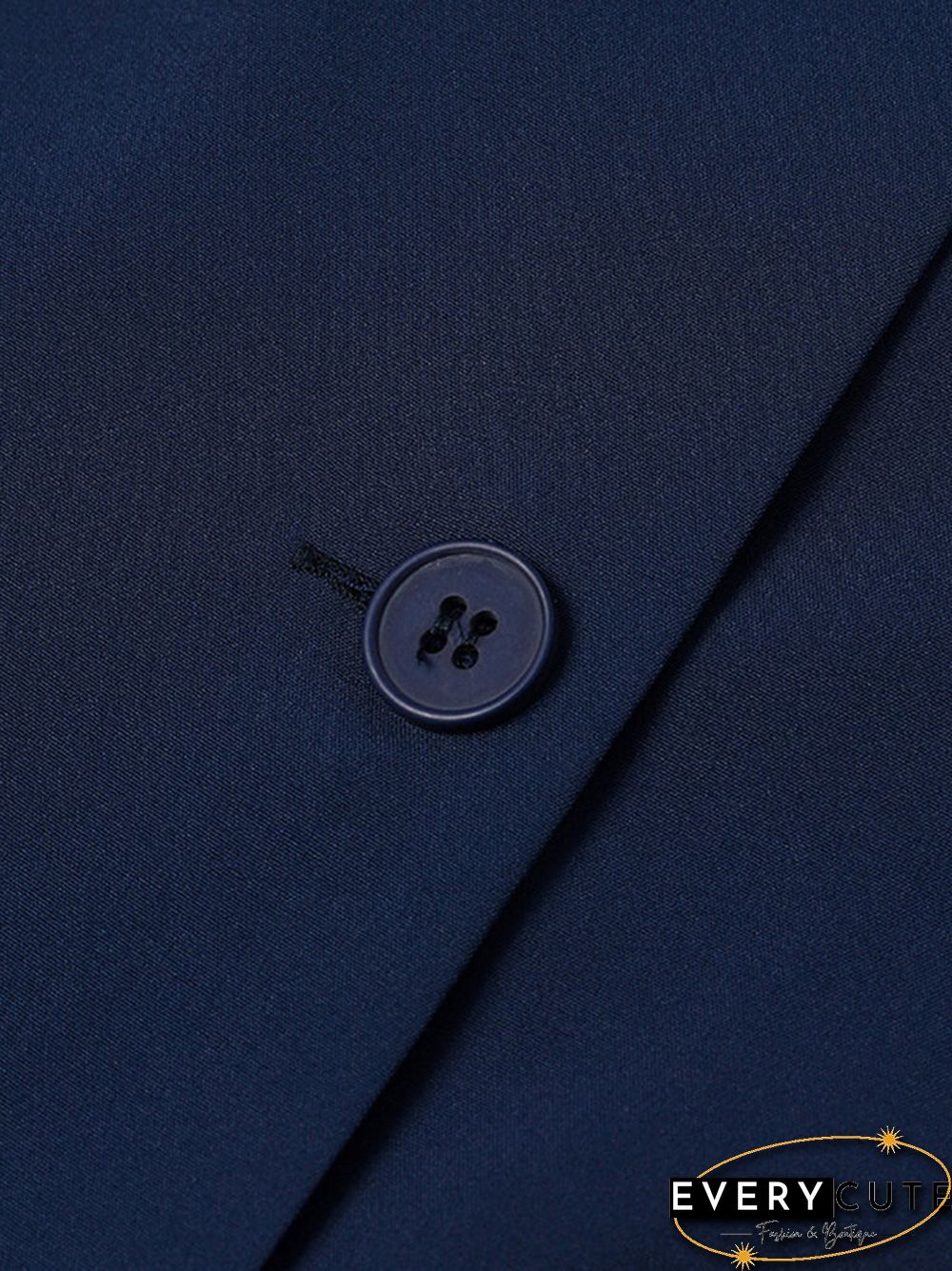 Pocket Details Square Collar Buttons Up Sleeveless Suit