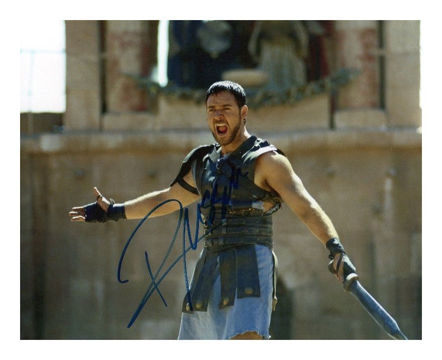 RUSSELL CROWE - GLADIATOR AUTOGRAPHED SIGNED A4 PP POSTER Photo Poster painting PRINT 1