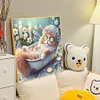 Bathing Kitten - Round Drill Diamond Painting - 40*40CM