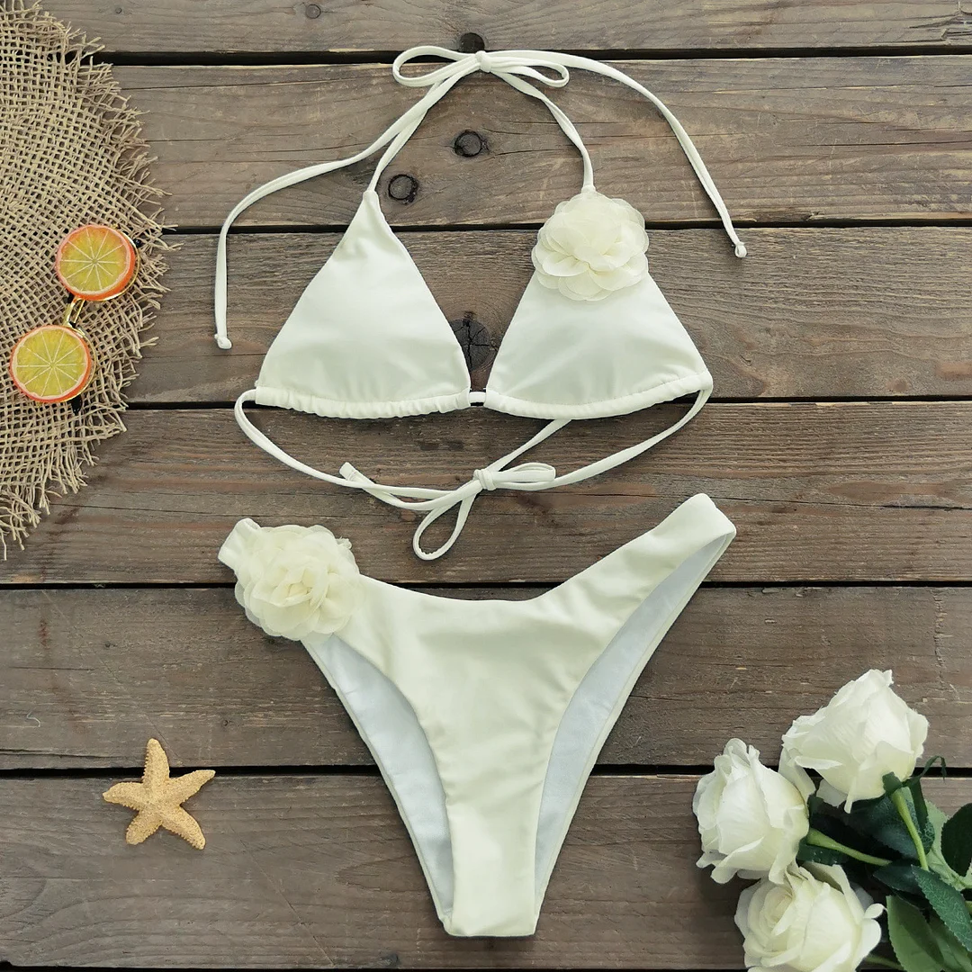 Zingj Three-Point Mini Bikini Low-Waist Sexy Strap Split Swimsuit Women 2025 New Bikini