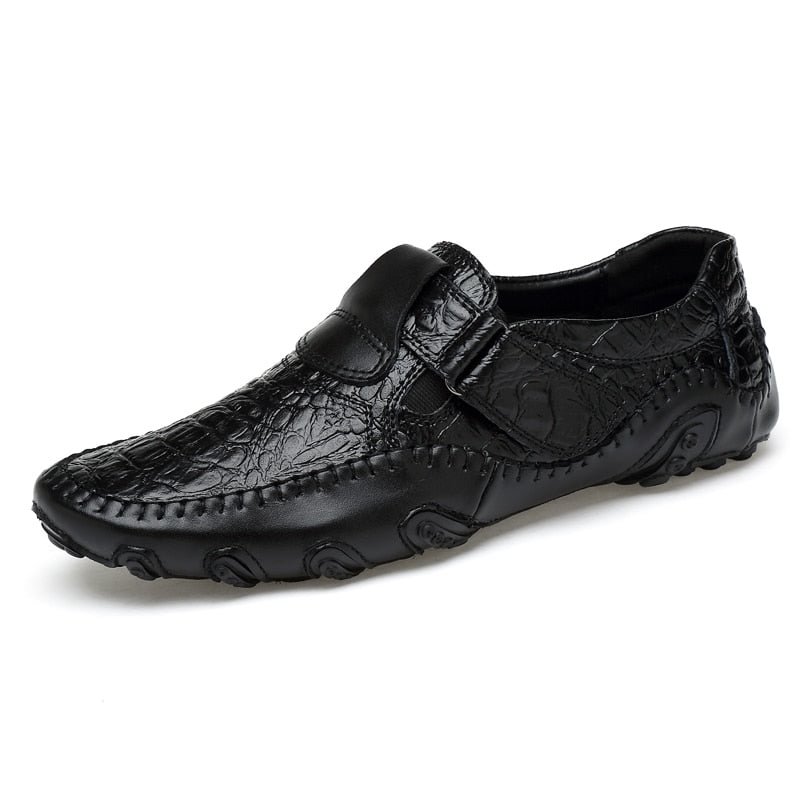 JKPUDUN Men Casual Shoes Genuine Leather 2018 Mens Loafers Luxury Brand Fashion Breathable Driving Shoes Slip On Comfy Moccasins
