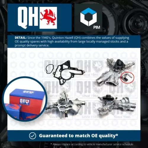 Water Pump fits OPEL CORSA C, D 1.2 00 to 14 Coolant QH 1334145 1334166 24469102 Parts