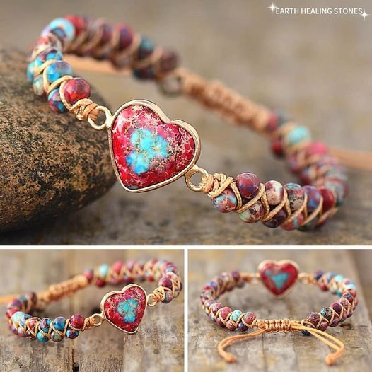 PASSIONATE HEART JASPER BRACELET
