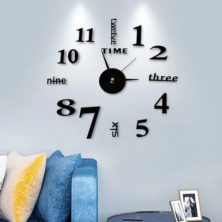 Acrylic Clock Wall Sticker Decoration