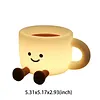 Coffee Cup Night Light Rechargeable 7 Color Changing Dimmable Warm Light with Timer Touch Control Bedside Lamp for Nursery Bedroom Gift