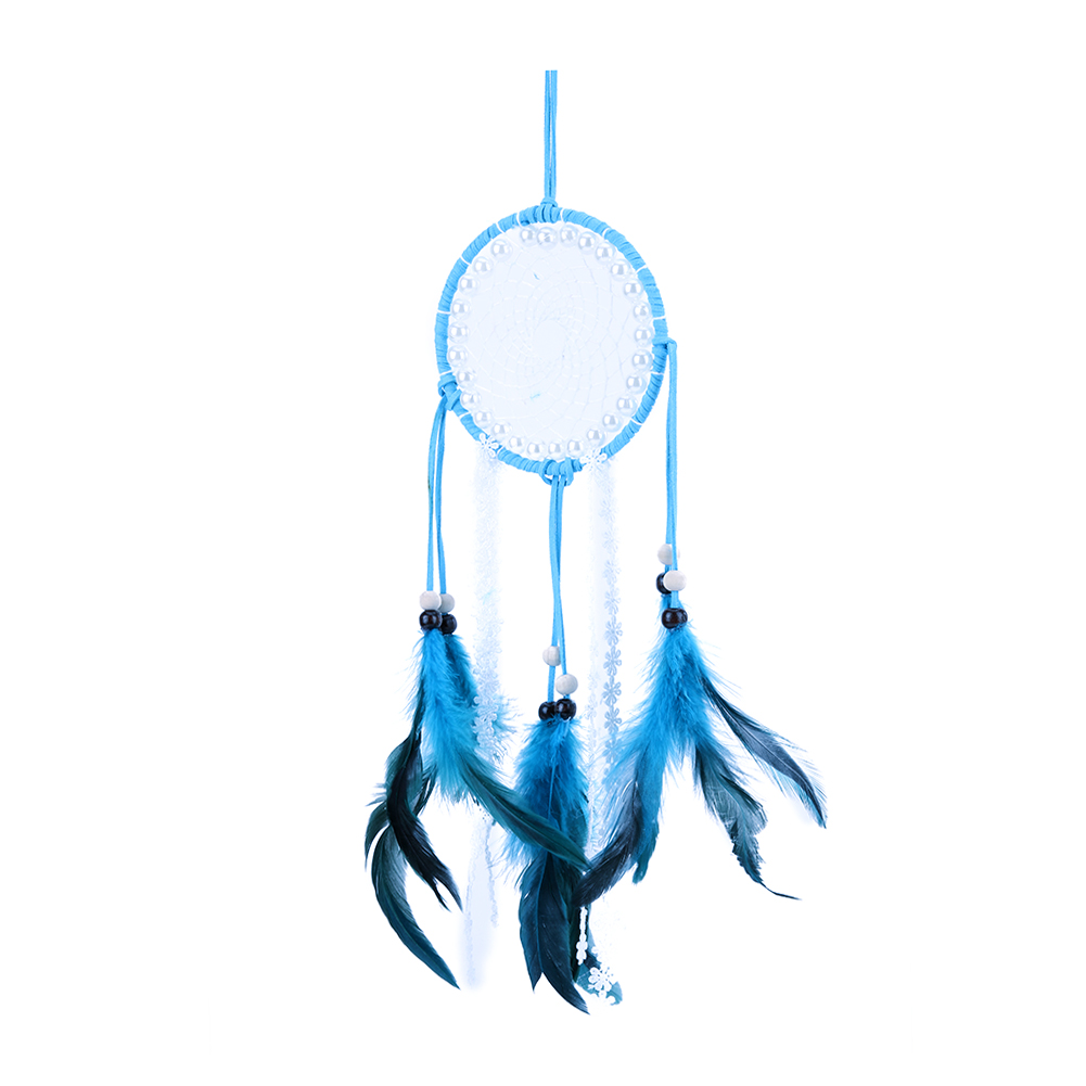 

Pearl Dream Catcher Feather Car Wedding Home Wall Hanging Decor Craft, 501 Original