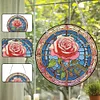 >SALE<Acrylic Suncatcher 2D Flat DIY Rose Diamond Single-Sided Art Pendant Decor