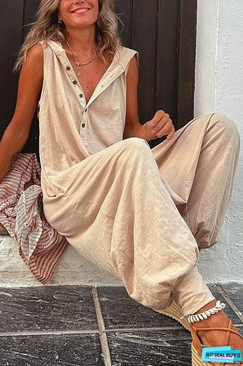 Meridress La Vie Hooded Jumpsuit with Pockets