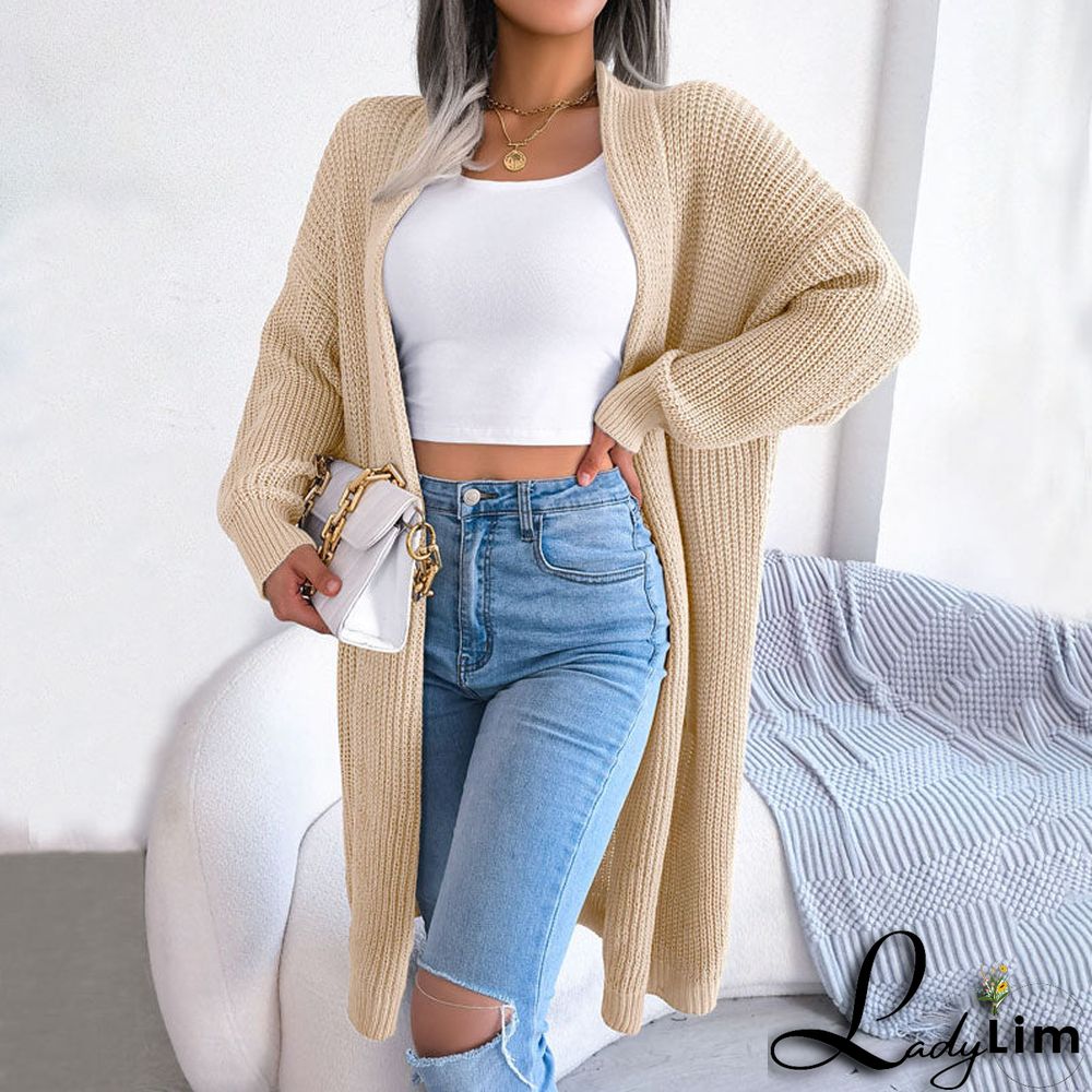 Casual Solid Colour Cardigan