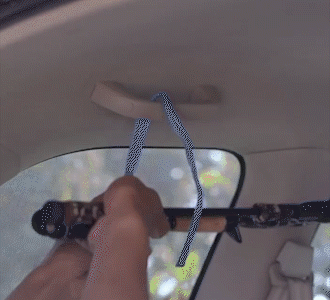 vehicle fishing rod holder straps
